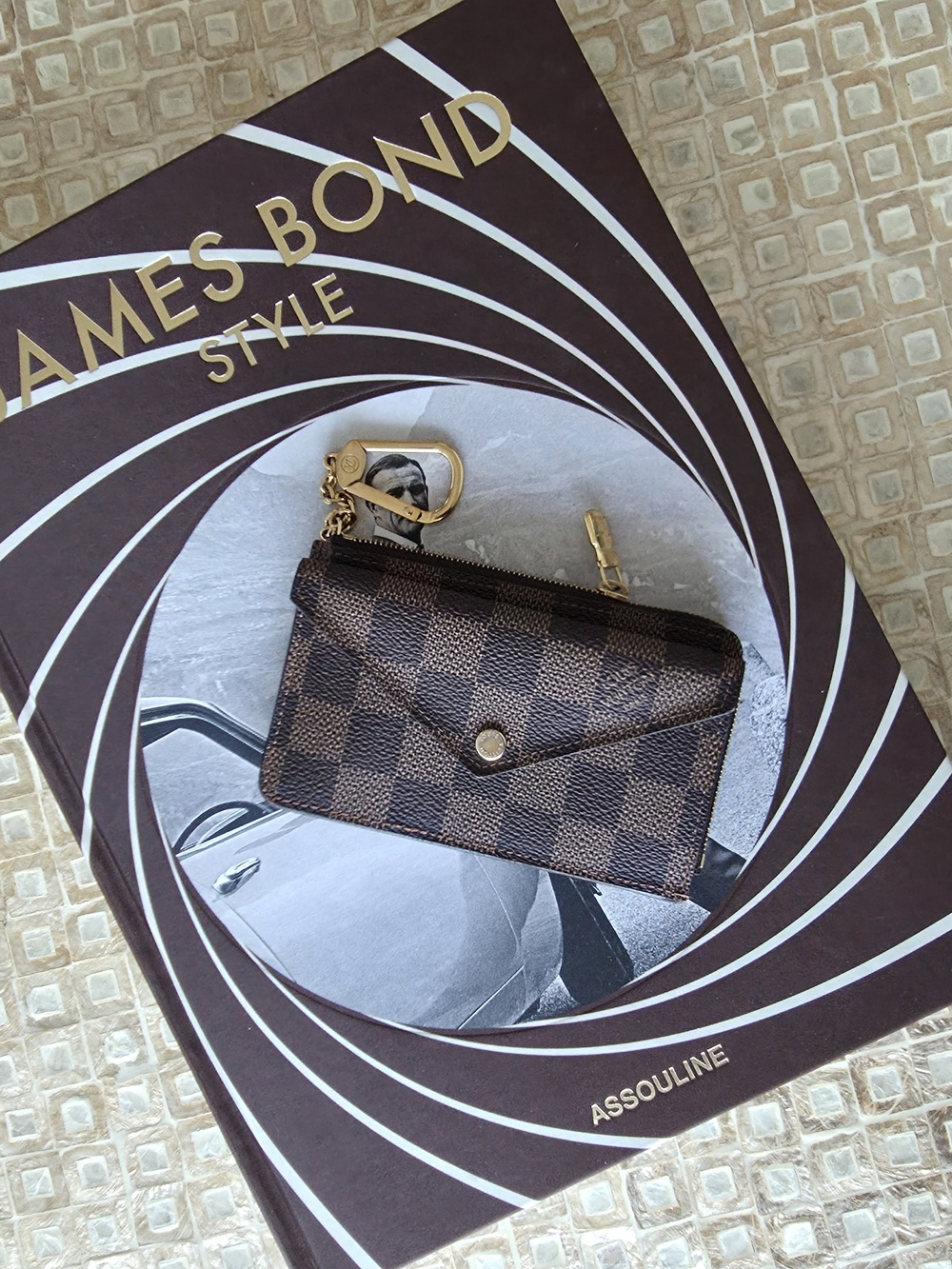 Louis Vuitton Recto Verso Card Holder in Brown & Red